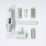 Aspirateur CA20 vert et ses accessoires — photo fournisseur
